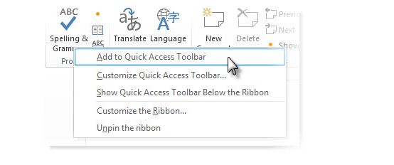 Come personalizzare la barra degli strumenti di accesso rapido di Office Word 5