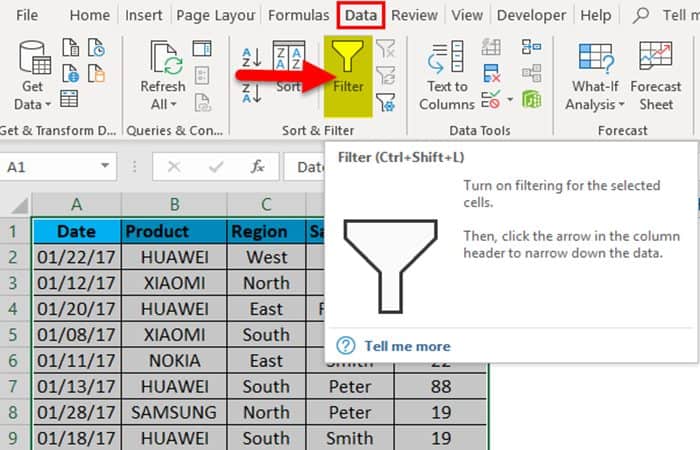 Comment mettre des filtres dans Excel 28