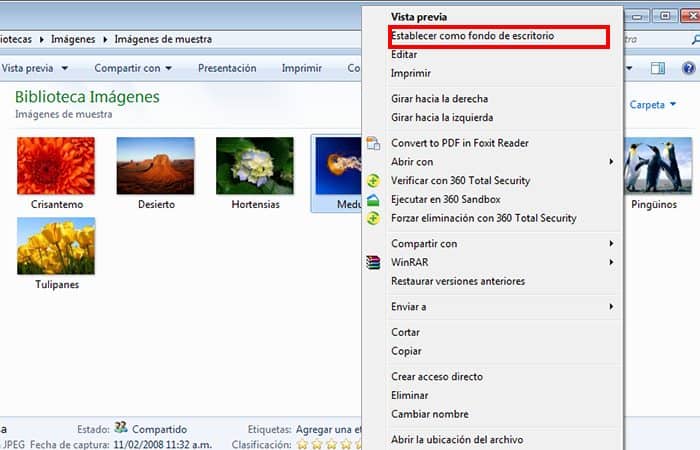 Comment changer le fond d'écran dans Windows 7