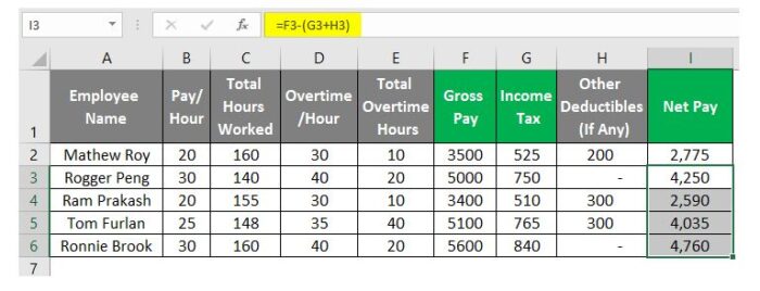 So erstellen Sie eine Gehaltsabrechnung in Excel 24