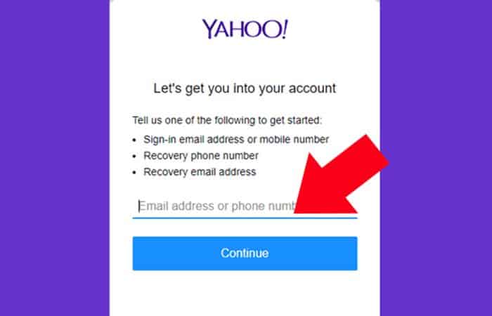 Como recuperar uma conta do Yahoo Mail