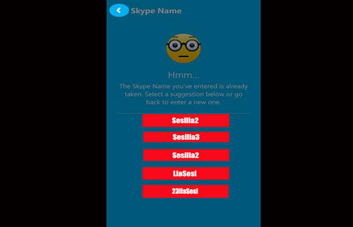 Melden Sie sich für Skype an