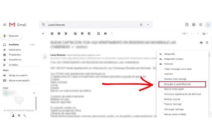 Comment bloquer un contact dans Gmail 14