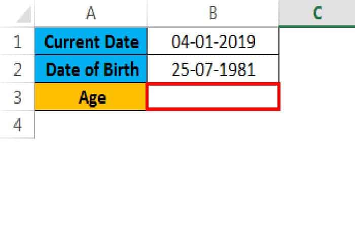 Como obter sua idade no Excel 19