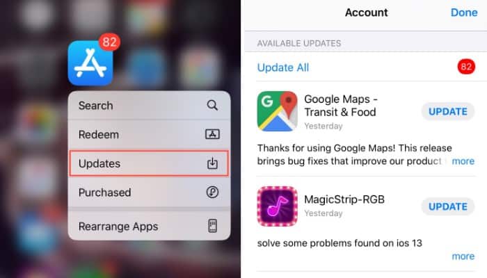 Fehler beim App Store-Update: Lösung